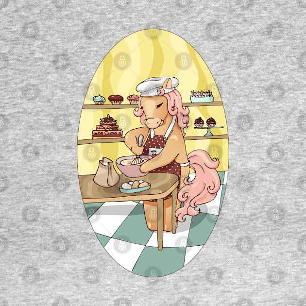 horse pastry chef by YuliiaLestes